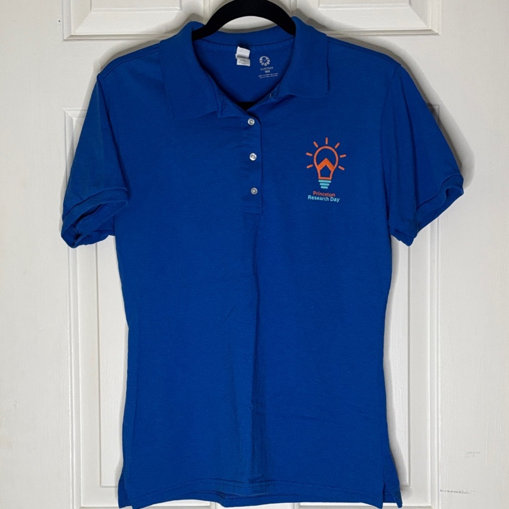 Princeton University Research Day ‘25 Blue Polo Shirt | Medium, Custom Ink